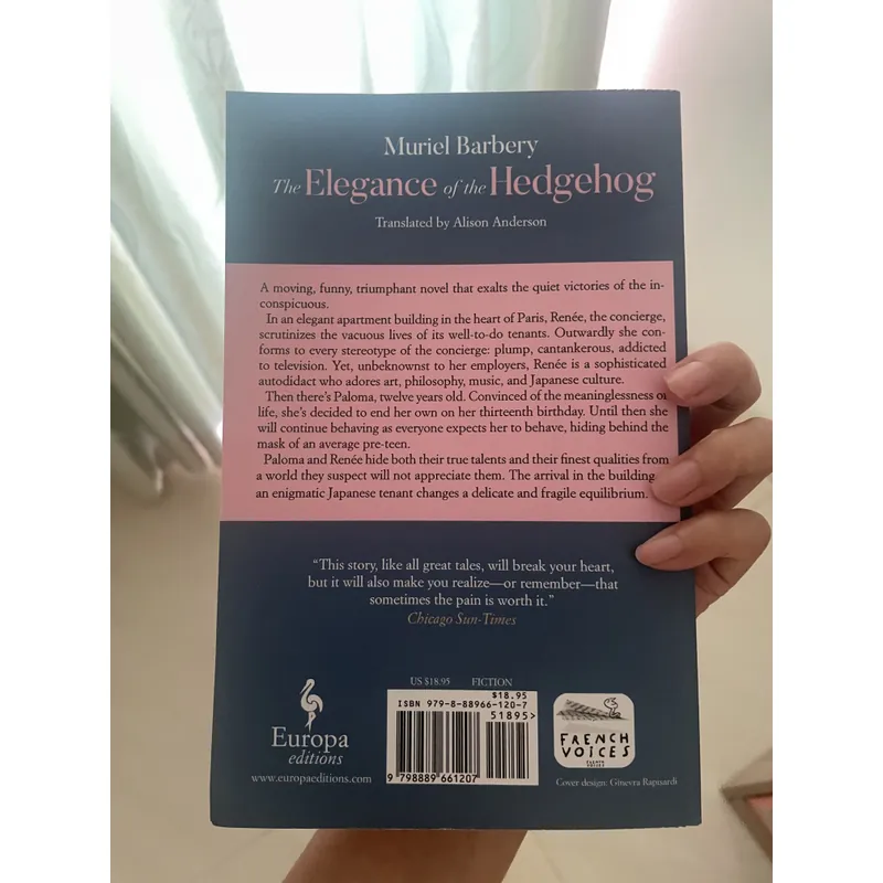 The Elegance of the Hedgehog Novel by Muriel Barbery 1058230