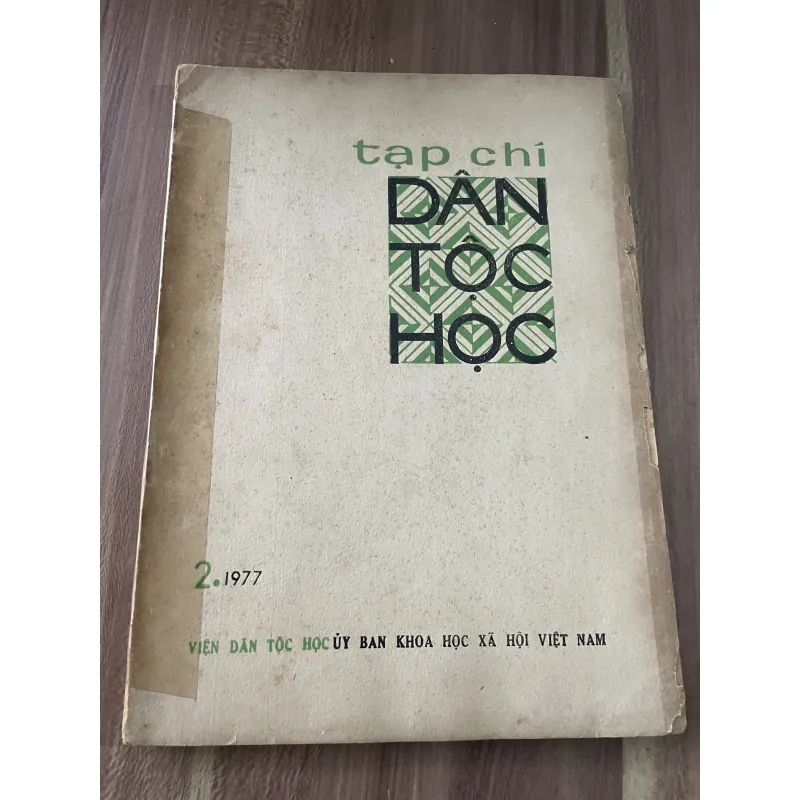 Tạp chí Dân tộc học - khổ lớn - 2.1977 789012