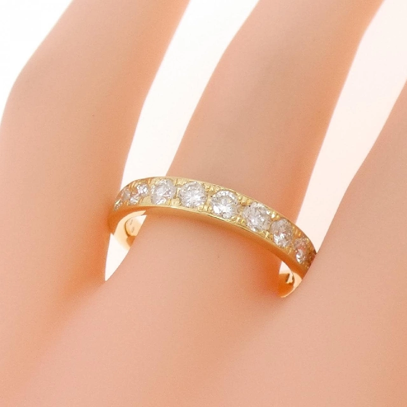 Nhẫn kim cương K18YG Half Eternity 1.00CT - Hàng hiệu Authentic 847893