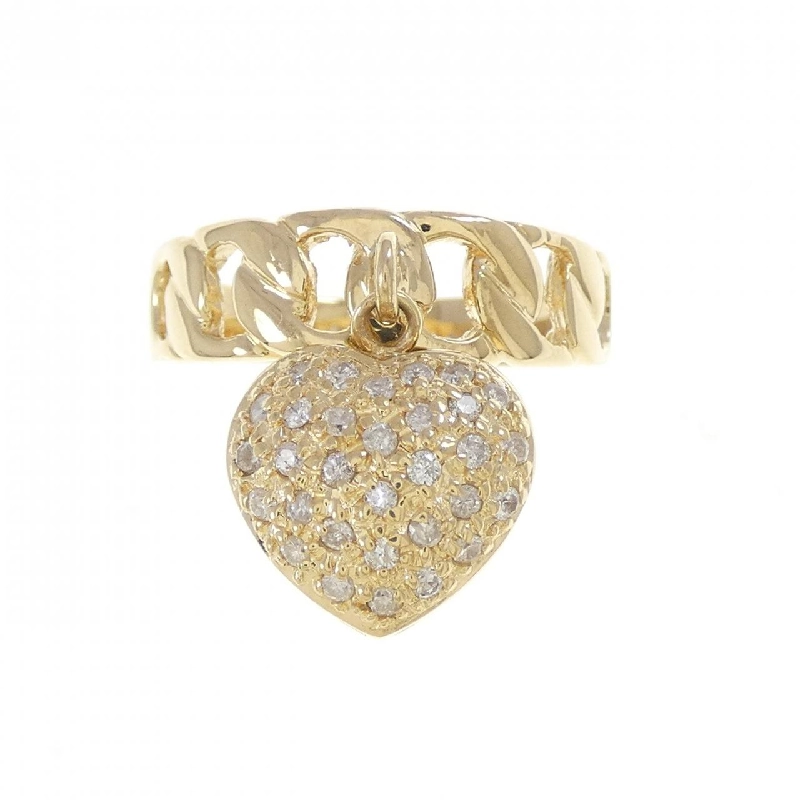 Nhẫn kim cương hình trái tim K18YG 0.22CT - Hàng hiệu Chính hãng 853902