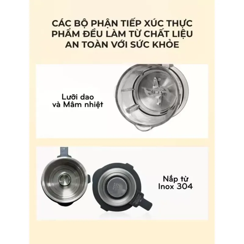Máy làm sữa hạt UNIE V9S PRO dung tích 1,75L, xay nấu siêu êm, vệ sinh khử khuẩn tự động 574436