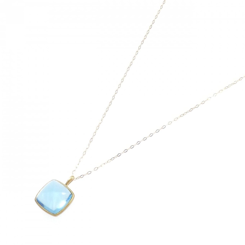 K18YG Blue Topaz Necklace 5.00CT - Hàng hiệu Authentic 860772