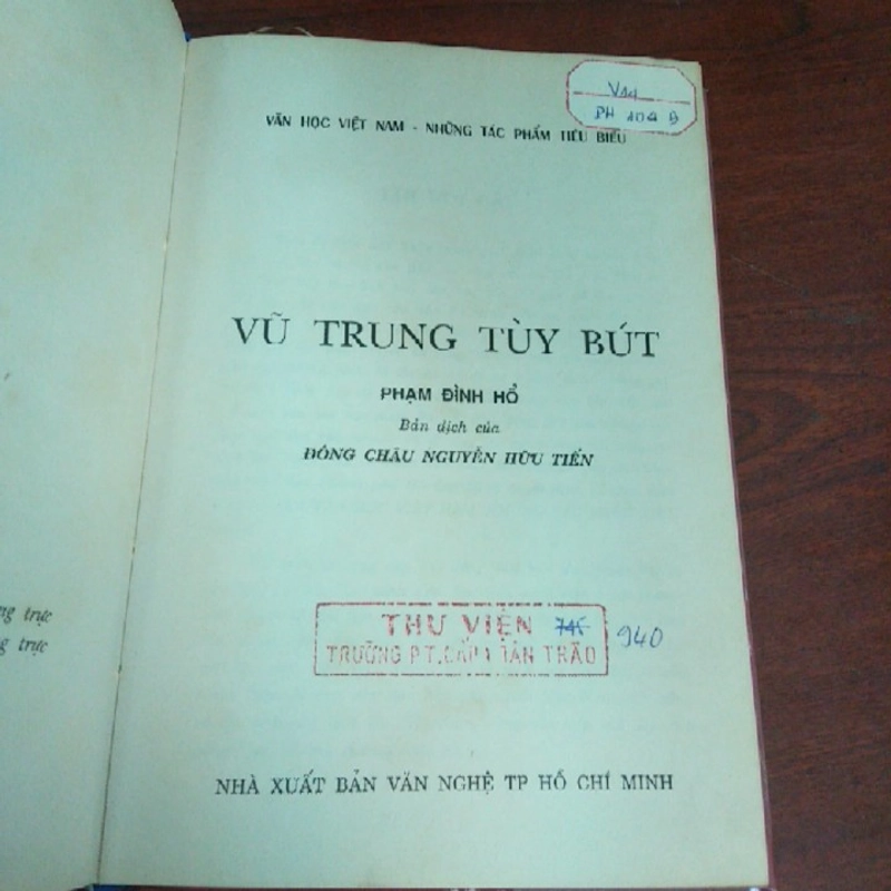 VŨ TRUNG TÙY BÚT - Phạm Đình Hổ 291262