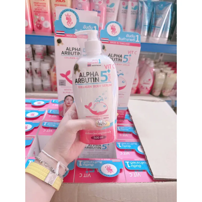 Sữa DƯỡng Thể Alpha Arbutin 5Plus VitC Body Serum Princess Bkk Skin Thái Lan 500ml 562009