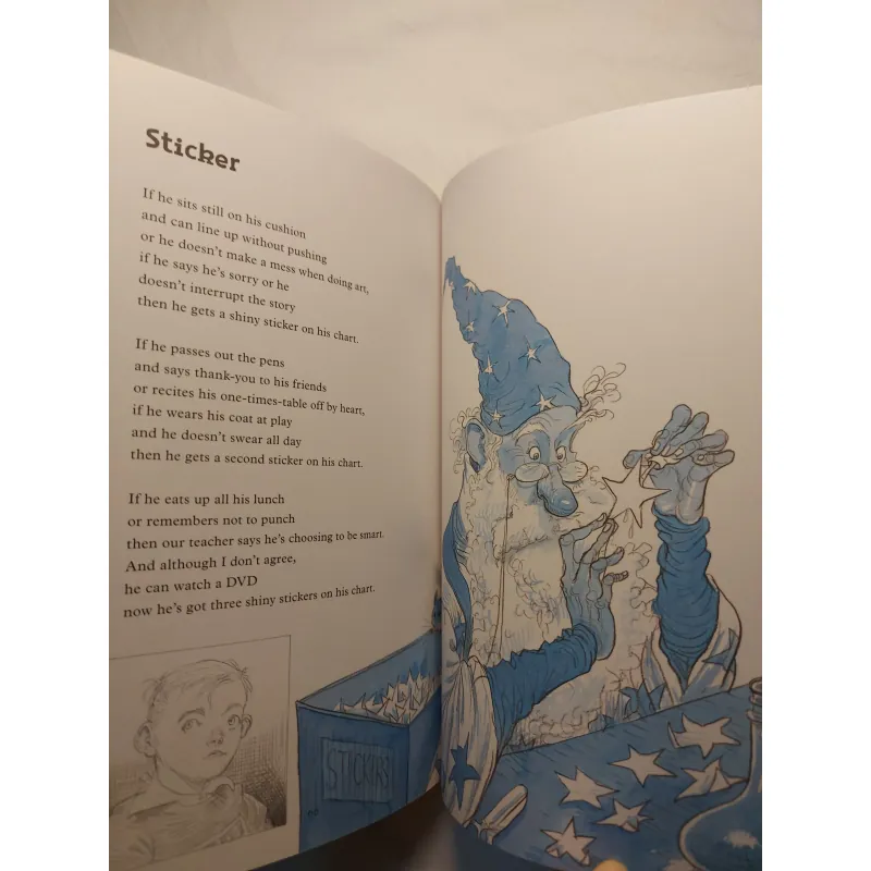 A KID IN MY CLASS - Rachel Rooney • Minh họa: Chris Riddell - Bìa cứng, khổ lớn, mới 99% 764556