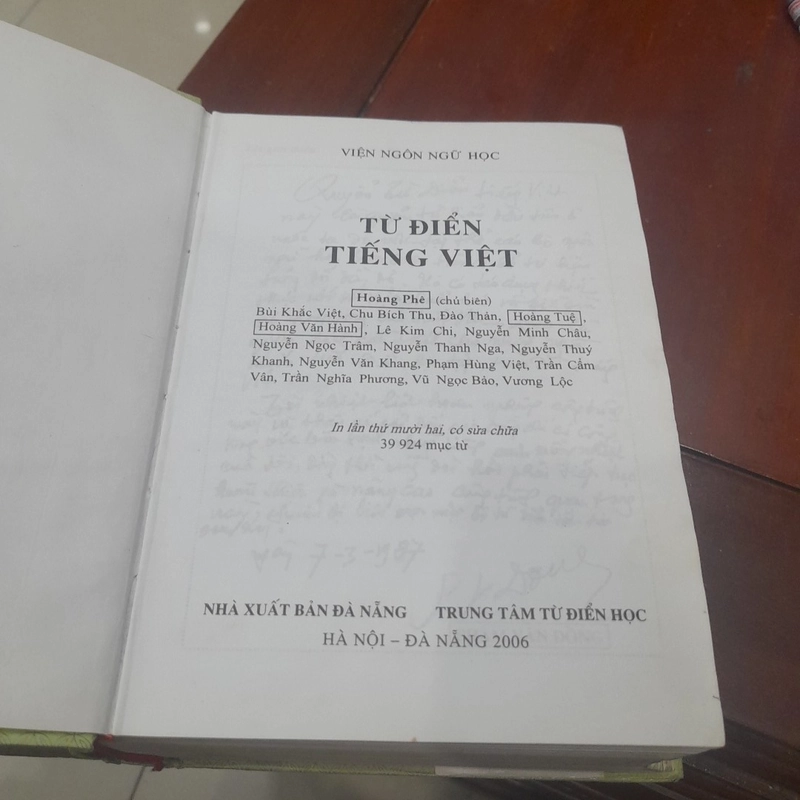 Viện Ngôn ngữ học - TỪ ĐIỂN TIẾNG VIỆT (Hoàng Phê chủ biên) 473394