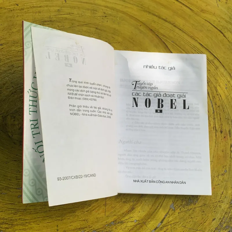 TUYỂN TẬP TRUYỆN NGẮN CÁC TÁC GIẢ ĐOẠT GIẢI NOBEL 746813