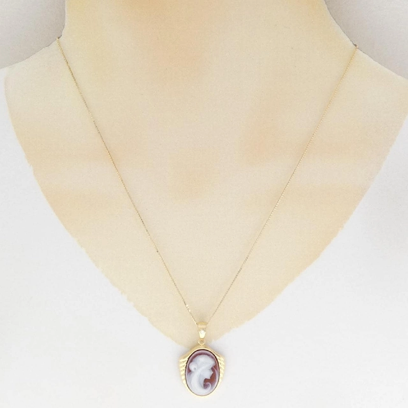 K18YG Mặt dây chuyền ngọc bích - Hàng hiệu Authentic 861820