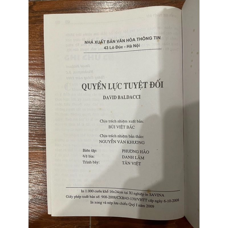 Quyền lực tuyệt đối David Baldacci (9) 519535