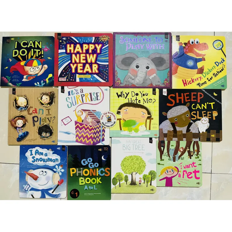 Set boardbook Tiếng Anh ít chữ, đẹp, sách của Hàn 705027