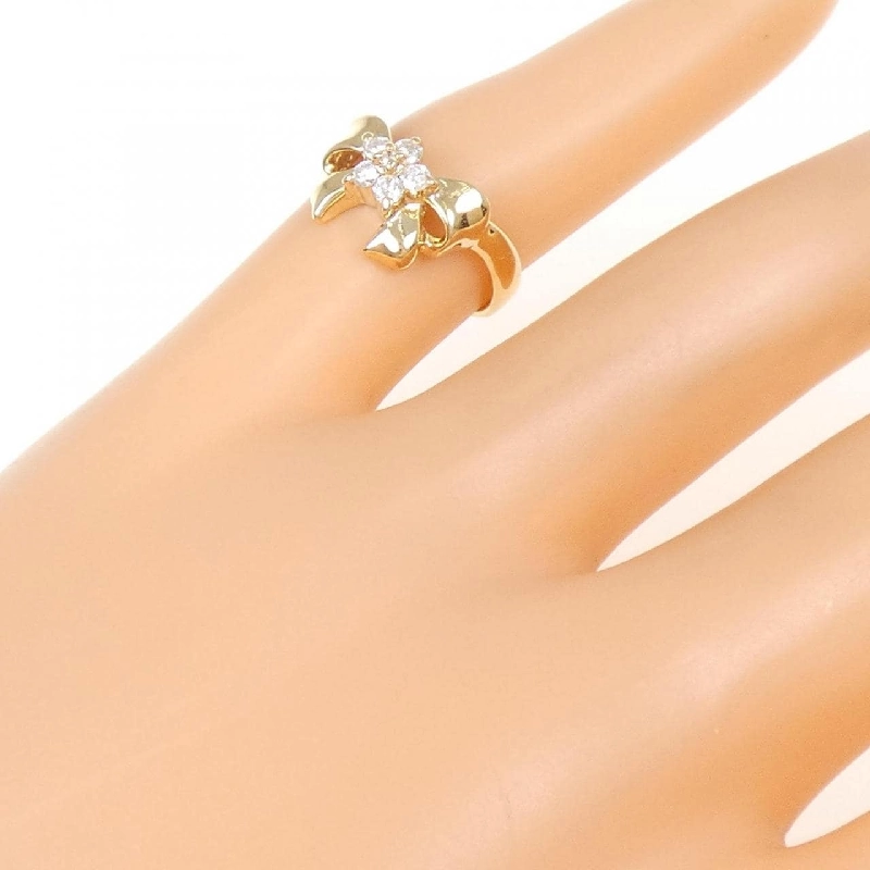 Nhẫn hồng ngọc kim cương K18YG 0.14CT - Hàng hiệu Authentic 855915