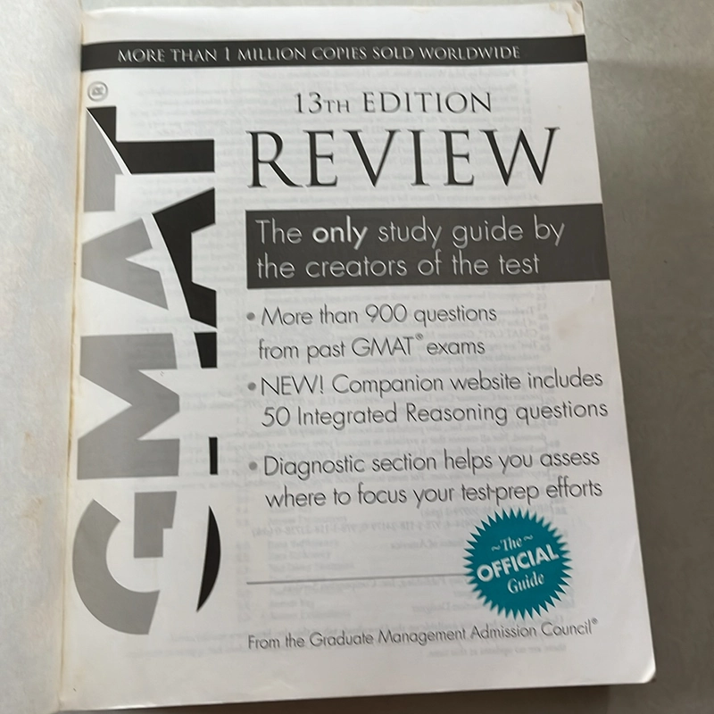GMAT 13th Edition Review: The only Study Guide by the Creators of the Test 507412