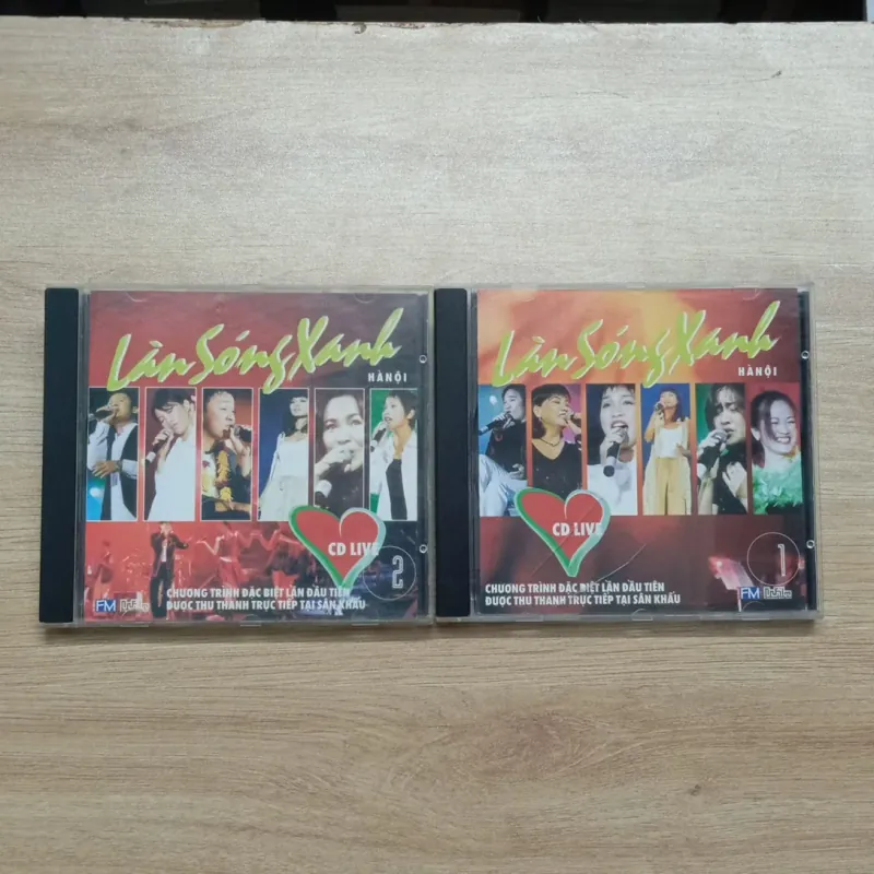 2 đĩa CD chính hãng Làn Sóng Xanh (1999) + 2 hộp đơn 961265