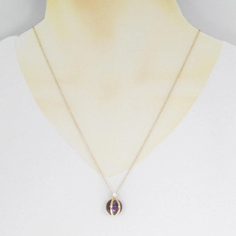 K18YG Mặt dây chuyền đá màu - Hàng hiệu Authentic 846439