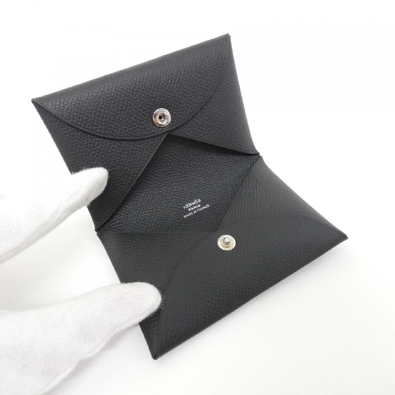 【Sản phẩm chưa sử dụng】Thẻ đựng thẻ Hermes Calvi 044164CK 624155