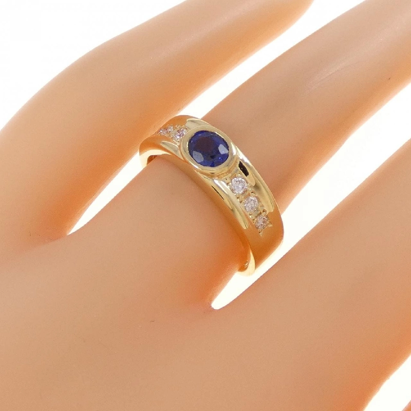 Nhẫn Sapphire K18YG 0.56CT - Hàng hiệu Chính hãng 854724