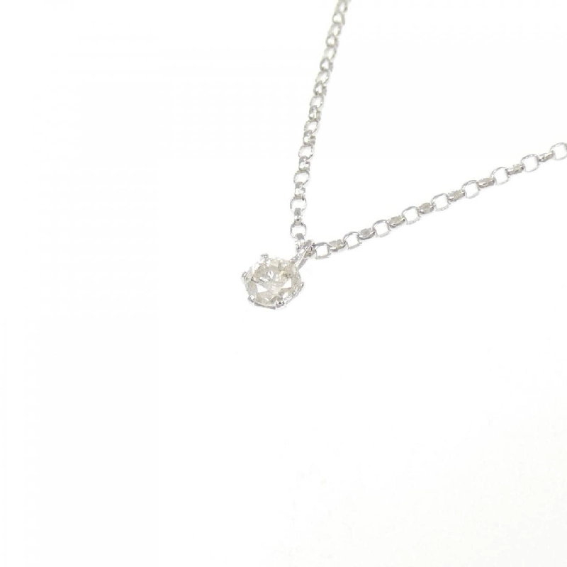 K18WG Solitaire Dây chuyền kim cương 0.08CT - Hàng hiệu Chính hãng 862273