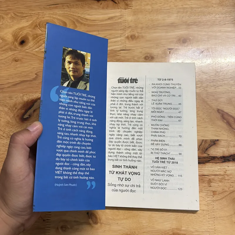 II Tựa sách: Sinh Thành Từ Khát Vọng Tự Do - Nhân Kỷ Niệm 45 Năm Báo Tuổi Trẻ 1975 • 2020 689661