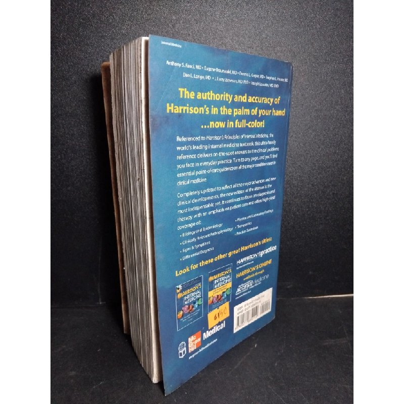 Harrison's manual of medicine mới 60% ố mốc rách góc HCM1001 NGOẠI VĂN 381048