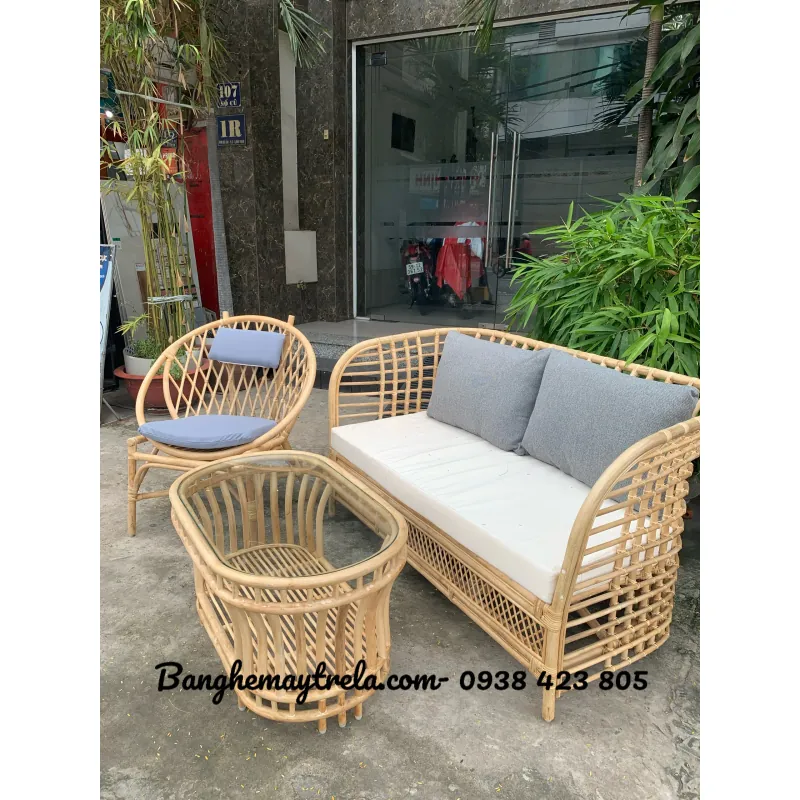 Bàn ghế mây tự nhiên 719069