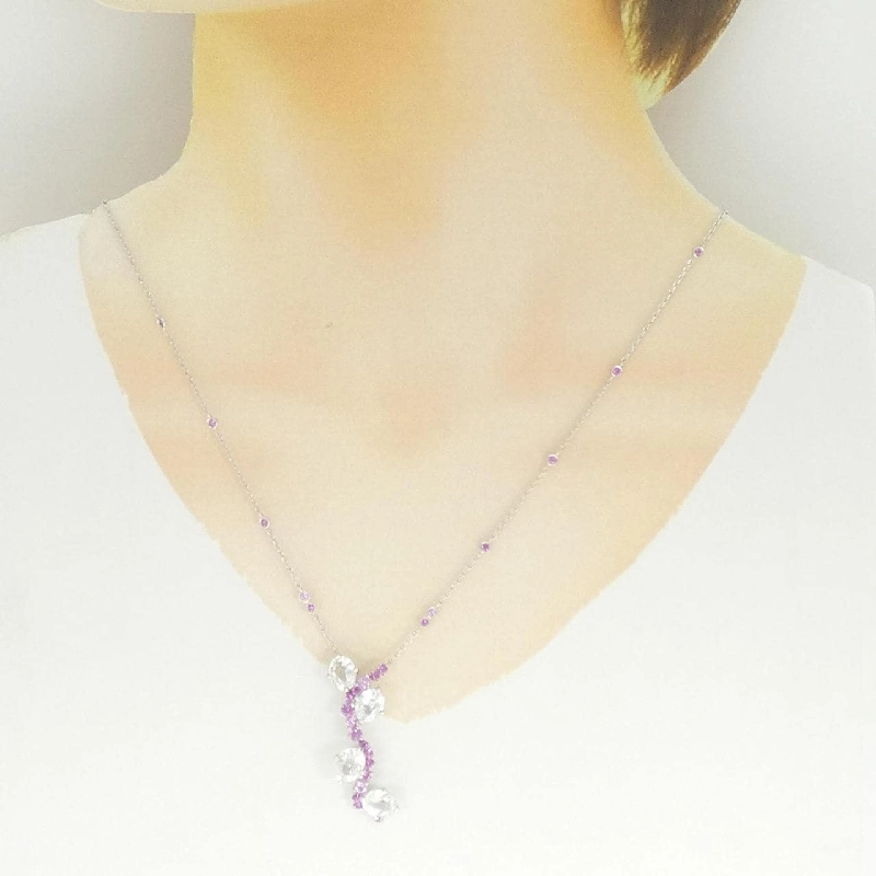 Dây chuyền Sapphire trắng PT900/PT850 5.20CT - Hàng hiệu Chính hãng 864560