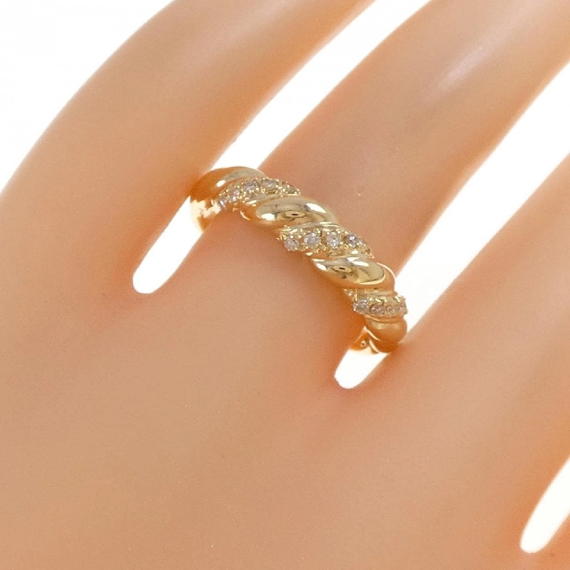 Nhẫn kim cương K18YG 0.15CT - Hàng hiệu Authentic 849490