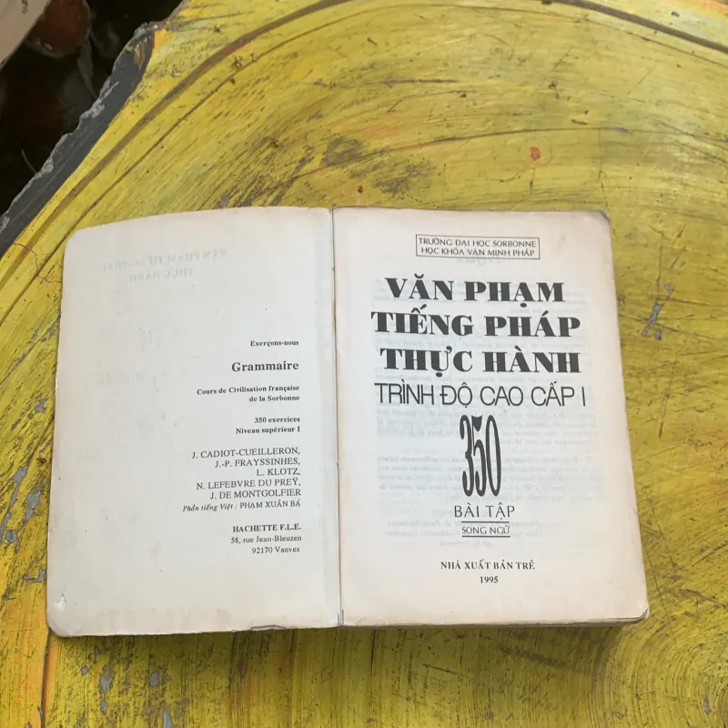 COMBO VĂN PHẠM TIẾNG PHÁP THỰC HÀNH TRÌNH ĐỘ CAO CẤP 1 & NGỮ PHÁP TIẾNG PHÁP  779701