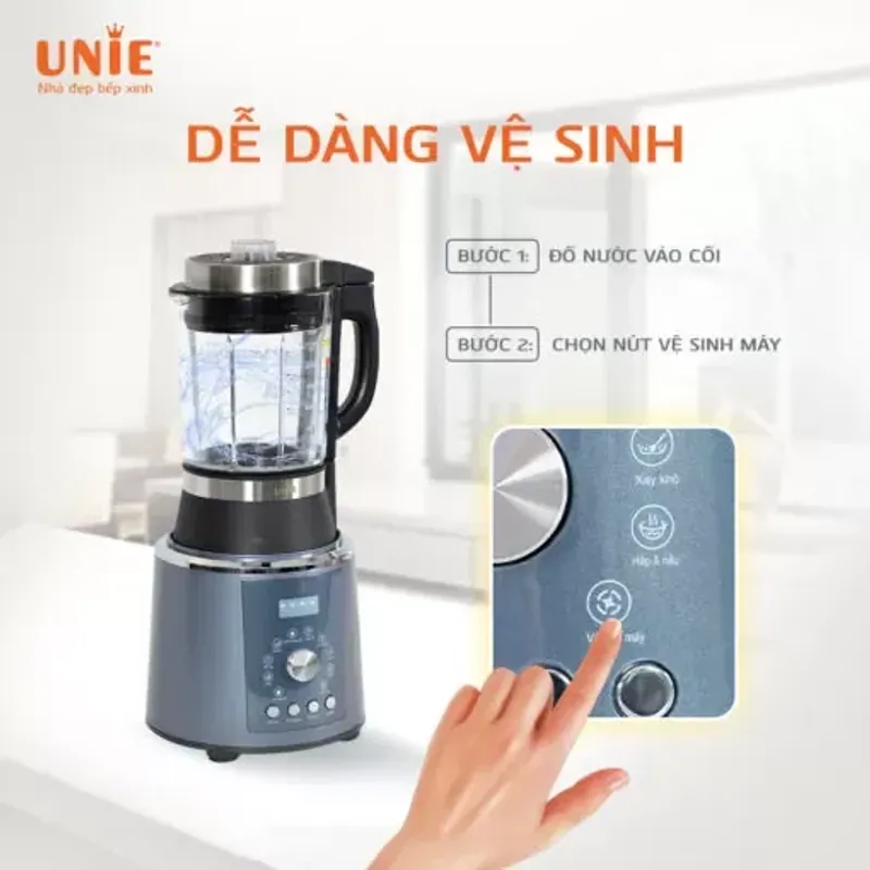 🔥 MÁY LÀM SỮA HẠT UNIE V1 – 1.75L – 1800W – CỐI THỦY TINH 5 LỚP CHỊU NHIỆT 🔥 722663
