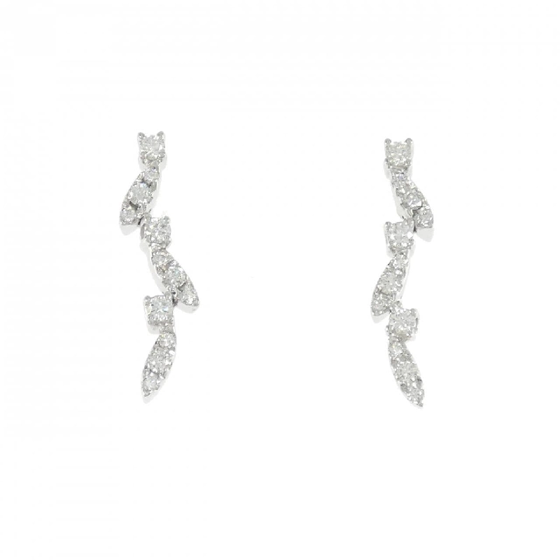 K18WG Bông tai kim cương 0.42CT - Hàng hiệu Authentic 870076