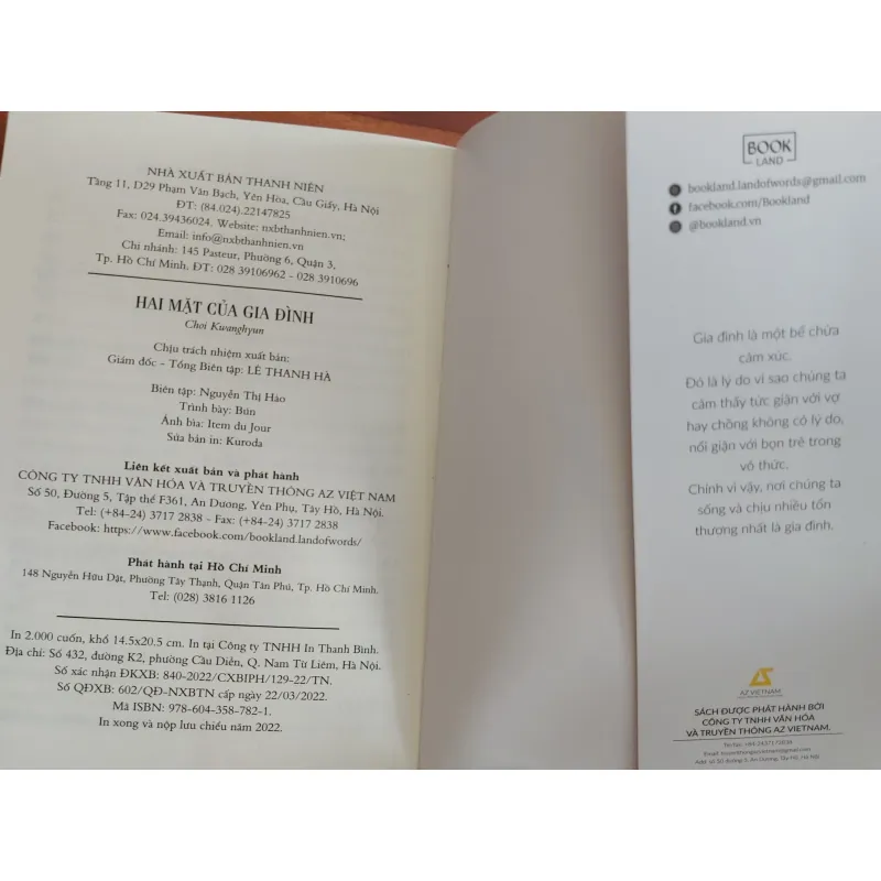 Sách Hai mặt của gia đình - CHOI KWANGHYUN 784202