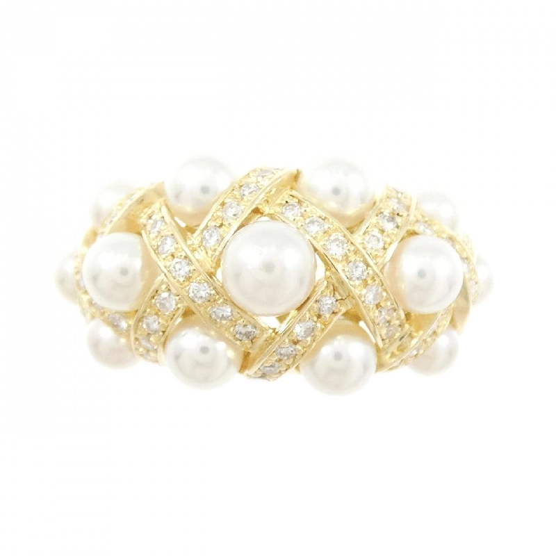 Nhẫn ngọc trai Akoya 750YG - Hàng hiệu Authentic 852705