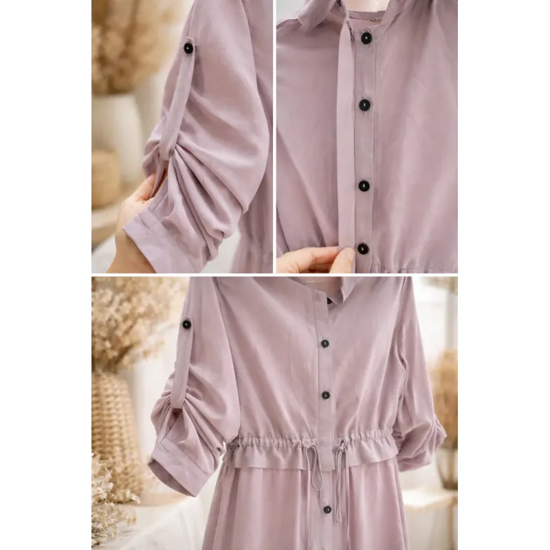 Áo sơ mi dạng váy ngang mông 973090