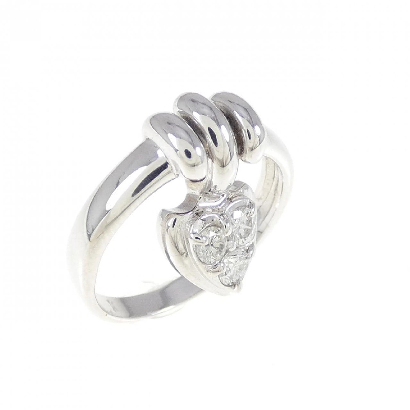 Nhẫn ngón út kim cương K18WG 0.15CT 670503