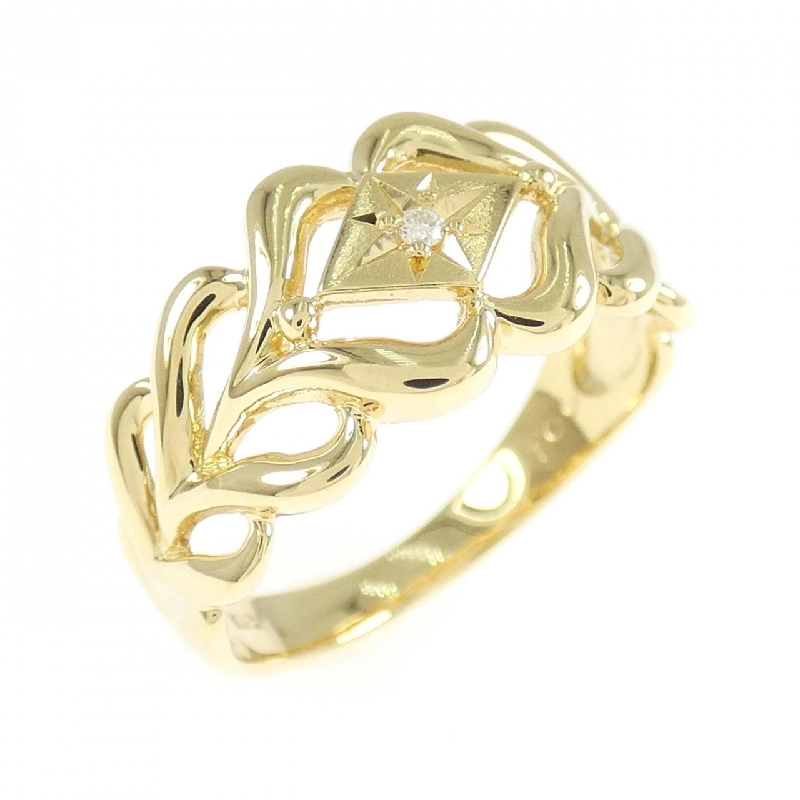 Nhẫn kim cương K18YG 0.01CT 669328