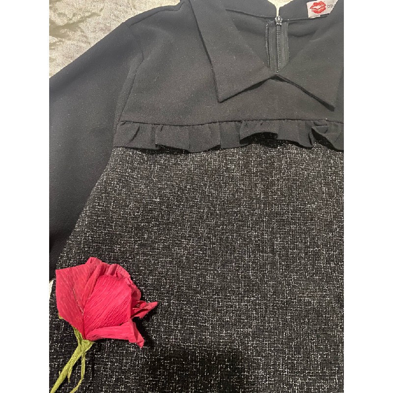 Đầm xuông tay lỡ cổ cao 48883