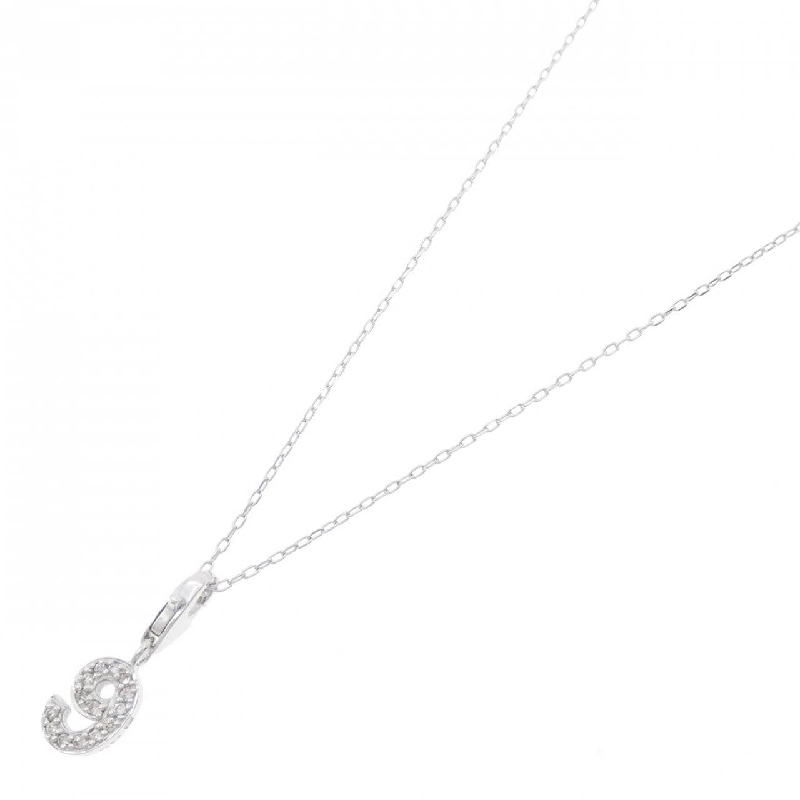 K18WG Số 9 Dây chuyền kim cương 0.09CT - Hàng hiệu Chính hãng 862041