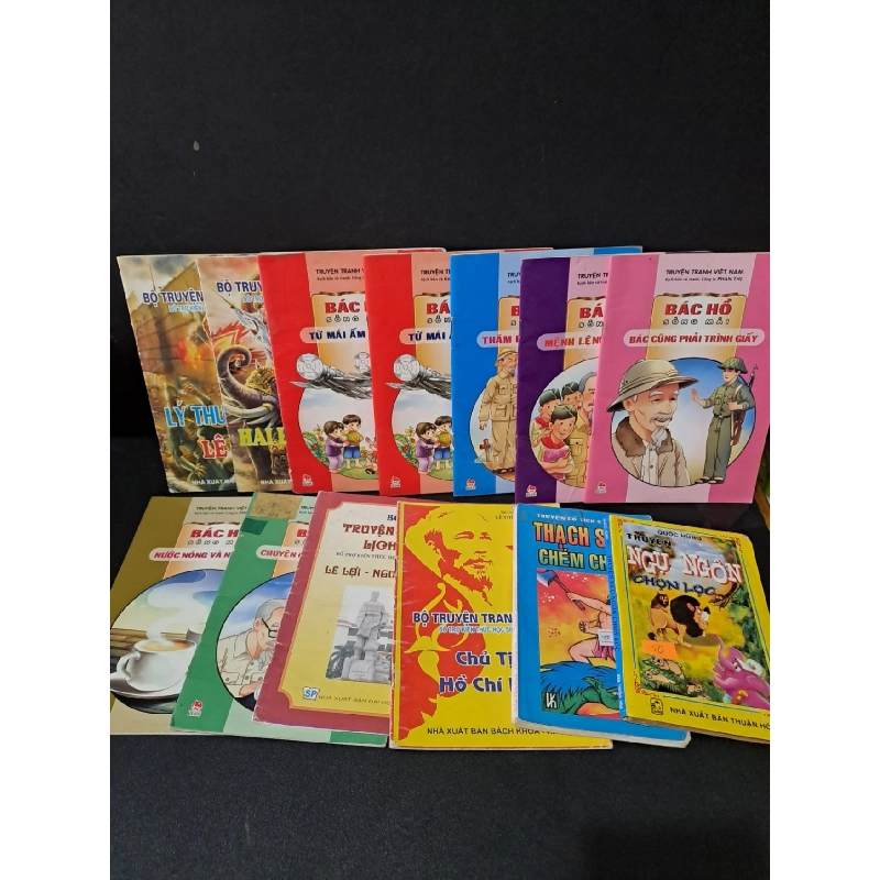 Combo 13 cuốn truyện tranh lịch sử, truyện ngụ ngôn và truyện cổ tích mới 70% bẩn bìa, ố vàng, tróc gáy, rách gáy HCM1604 VĂN HỌC 918995
