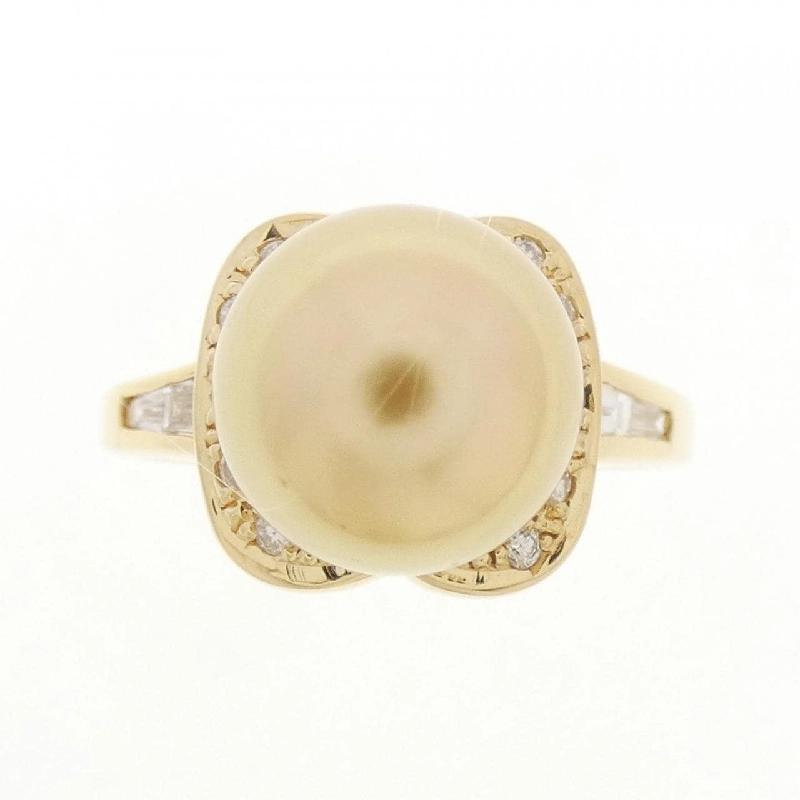 Nhẫn ngọc trai trắng K18YG - Hàng hiệu Authentic 849682