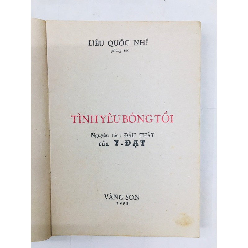 Tình yêu bóng tối - Liêu Quốc Nhĩ ( phóng tác ) 128762