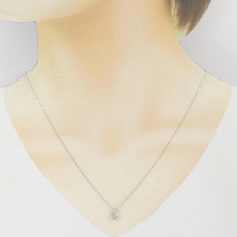 K18WG Dây chuyền kim cương 0.10CT - Hàng hiệu Chính hãng 856240