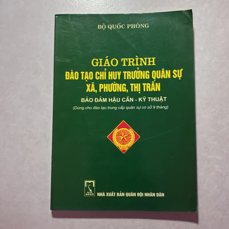 Giáo trình đào tạo chỉ huy trưởng quân sự xã phường thị trấn (5c cuốn) 746489