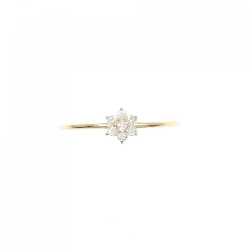Nhẫn kim cương hoa K18YG 0.10CT - Hàng hiệu Chính hãng 848306
