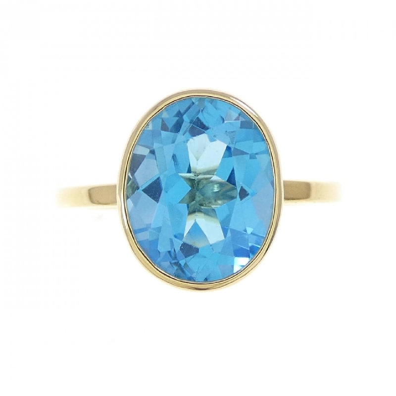 Nhẫn Blue Topaz K18YG 3.13CT - Hàng hiệu Chính hãng 853496
