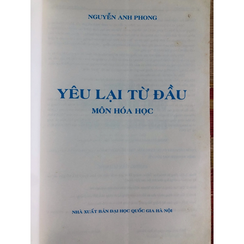 YÊU LẠI TỪ ĐẦU MÔN HÓA HỌC - NGUYỄN ANH PHONG 379623