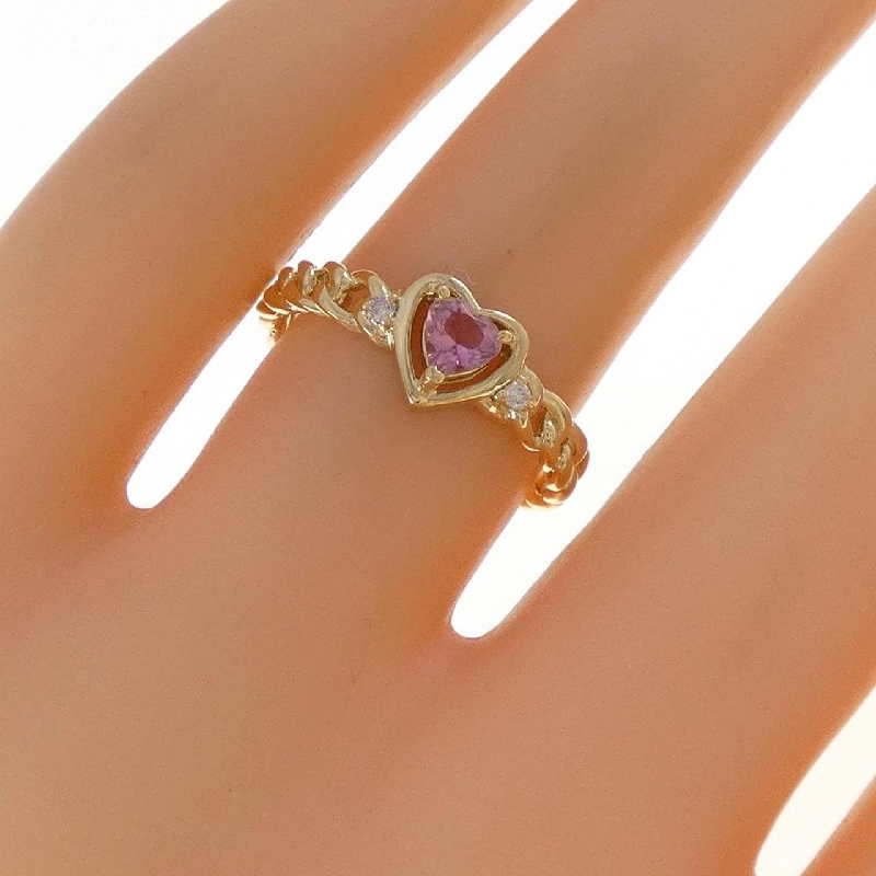 Nhẫn Tourmaline Hình Trái Tim K18YG - Hàng hiệu Chính hãng 852043