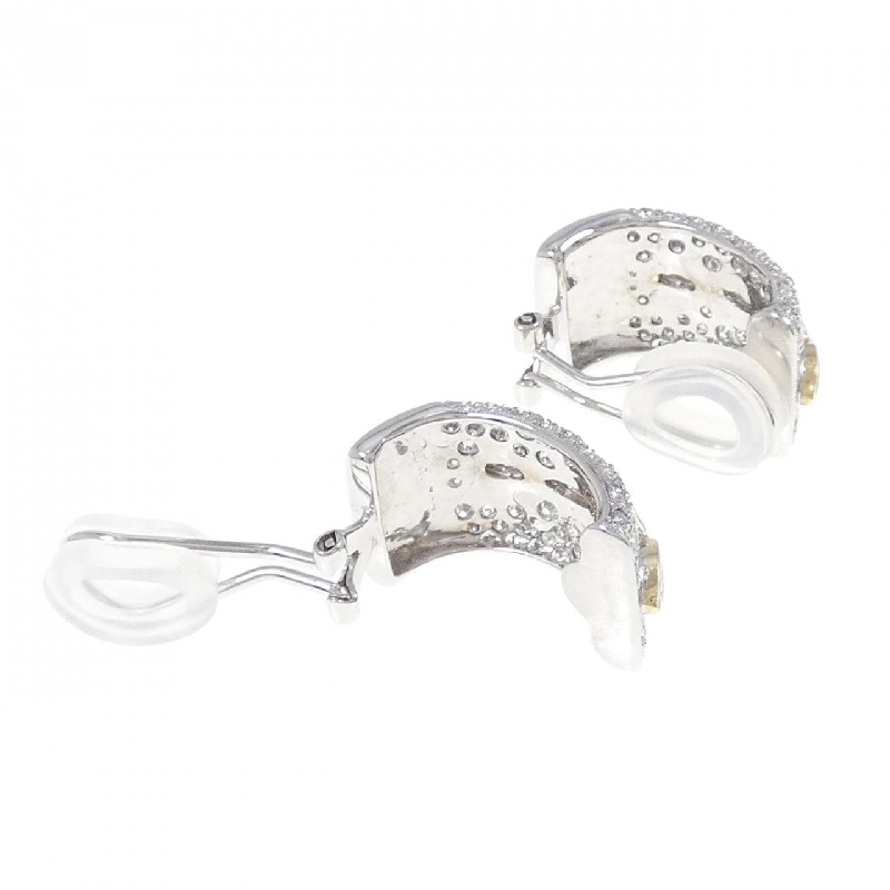 K18WG/K18YG Bông tai kim cương - Hàng hiệu Authentic 872253