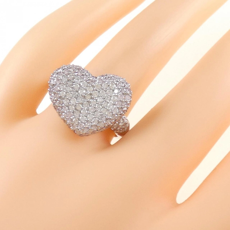 Nhẫn kim cương hồng K18WG hình trái tim 0.75CT 668027