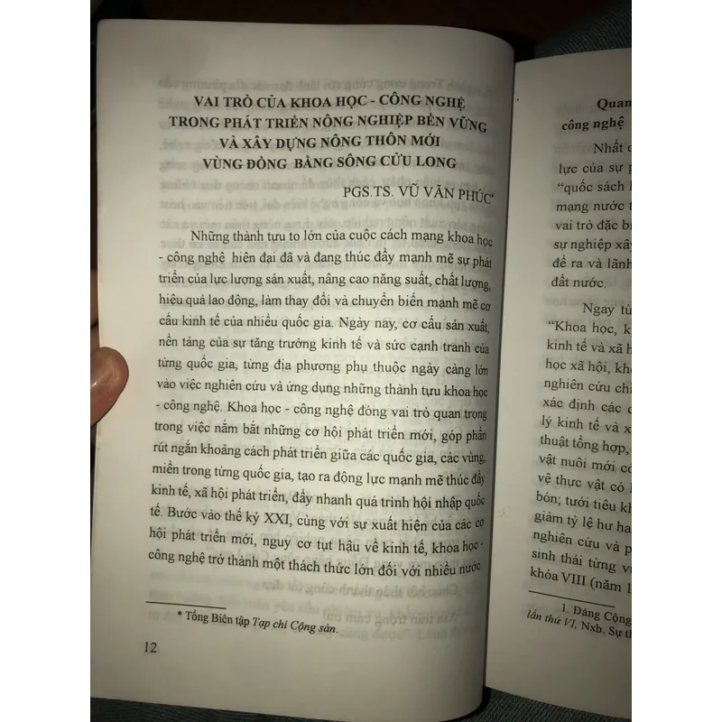 Khoa học - Công nghệ trong phát triển nông nghiệp bền vững vùng đồng bằng sông Cửu Long  722951