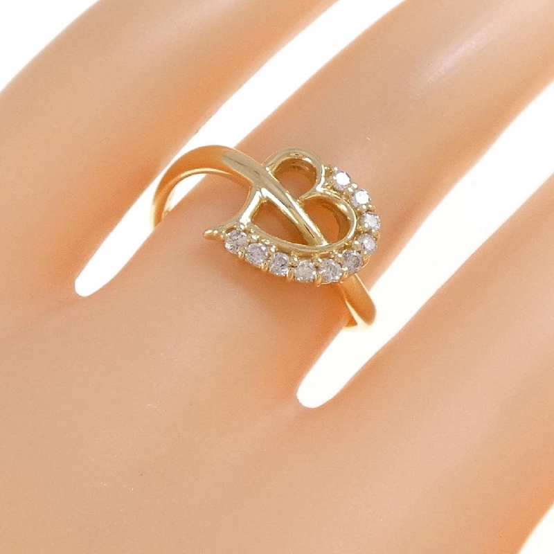 Nhẫn kim cương hình trái tim K18YG 0.16CT 669737