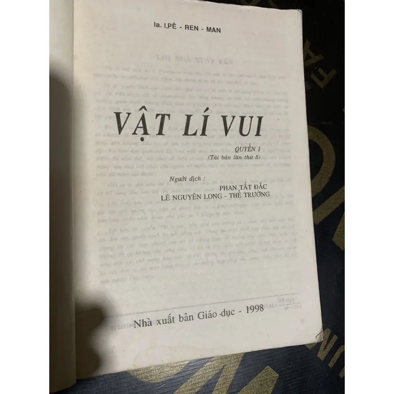 Vật lí vui, 2 tập, in năm 1988 927776